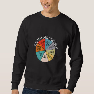 80's Music Retro Lyrics Pie Chart You May Ask Your Sweatshirt