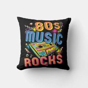 80s Music Rocks 1980s Rock  Cushion
