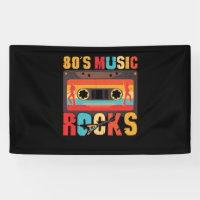 80s Music Rocks - Vintage Retro Distressed