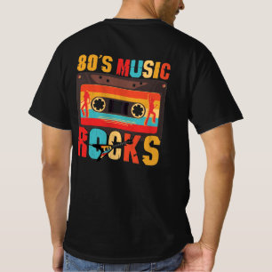 80s Music Rocks - Vintage Retro Distressed Eightie T-Shirt