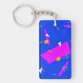 80s Neon Retro Keychain