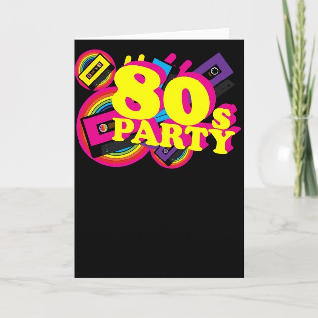 80s Party Card (Front)