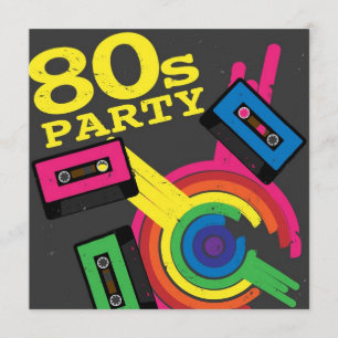 80s party invitation