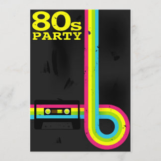 80s party invitation