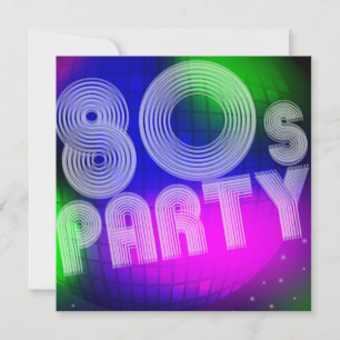 80s Party Invitation