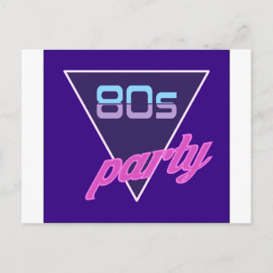 80s Party Postcard