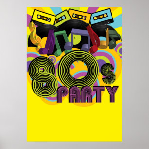 80s Party Poster