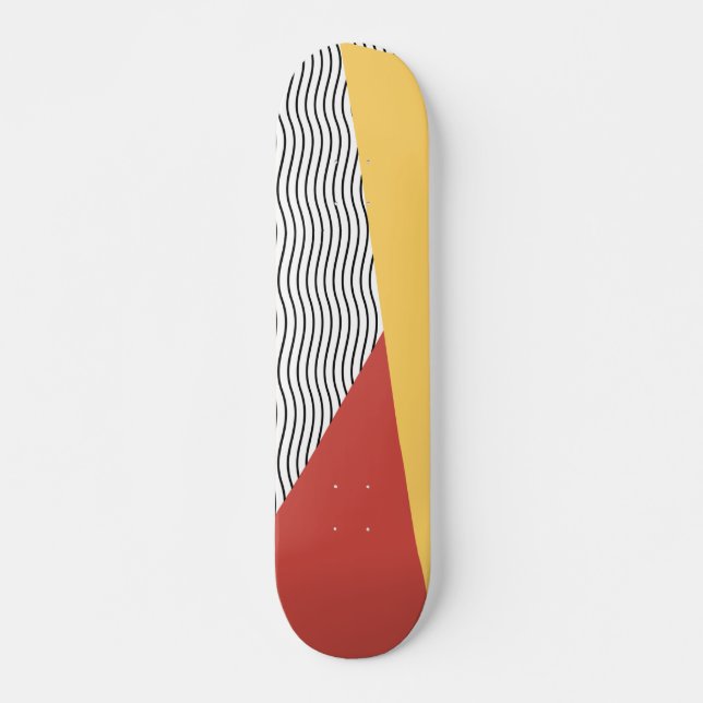 80s Pop art pattern Skateboard (Front)