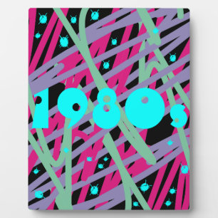 80s poster plaque eighties wall vintage splash art