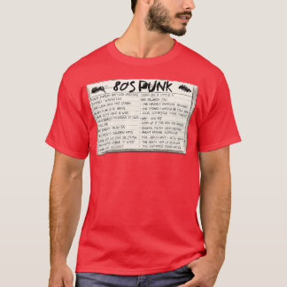 80s Punk Mixed Tape Cassette T-Shirt