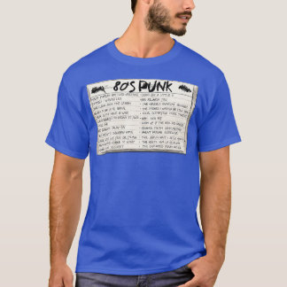 80s Punk Mixed Tape Cassette T-Shirt