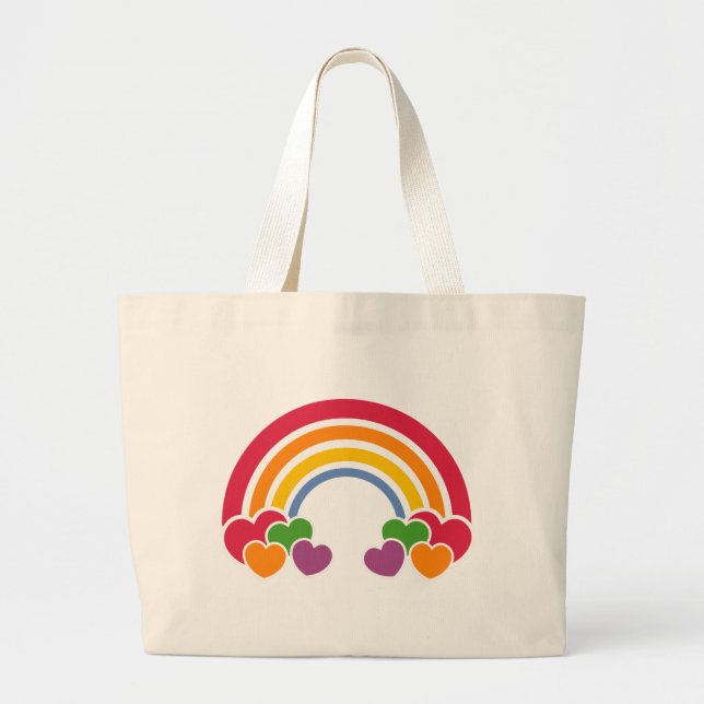 80's Rainbow & Hearts Bag (Front)