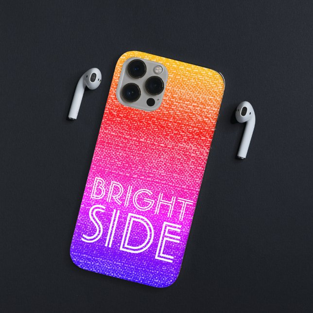 80's Rainbow Ombre Motivational Text Case-Mate iPhone Case (Creator Uploaded)