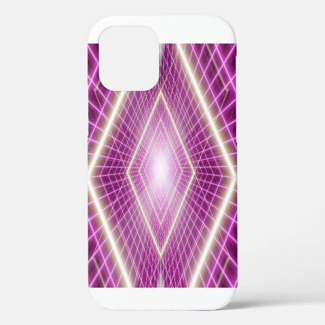80s Retro: 3D Sci-Fi Background. Case-Mate iPhone Case (Back)