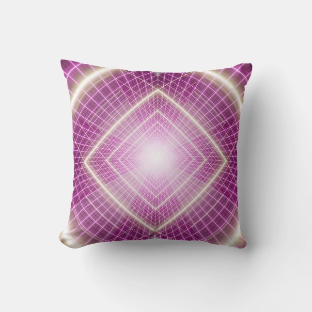 80s Retro: 3D Sci-Fi Background. Cushion (Front)