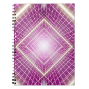 80s Retro: 3D Sci-Fi Background. Notebook
