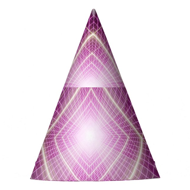 80s Retro: 3D Sci-Fi Background. Party Hat (Front)