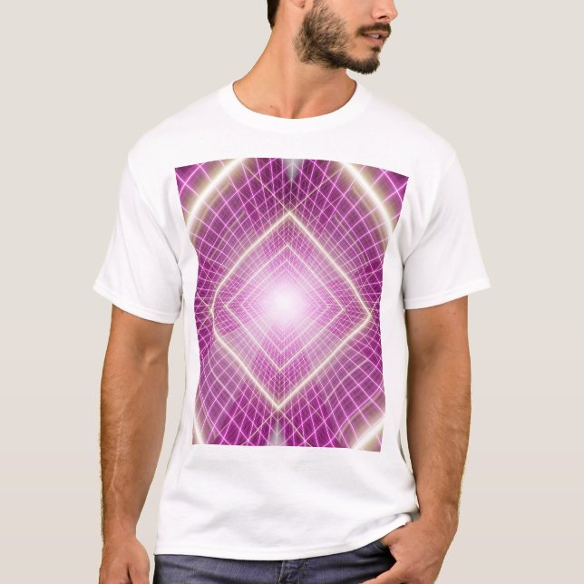 80s Retro: 3D Sci-Fi Background. T-Shirt (Front)