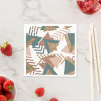 80s Retro Abstract | 70s Green and Gold Palette