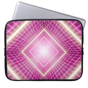 80s retro and sci fi pop art scene. laptop sleeve