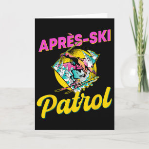 80s Retro Apres-ski Patrol Wear 90s Skiing Card