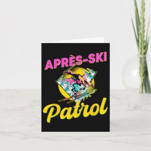 80s Retro Apres-ski Patrol Wear 90s Skiing Card