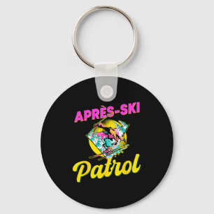 80s retro apres-ski patrol wear 90s skiing key ring