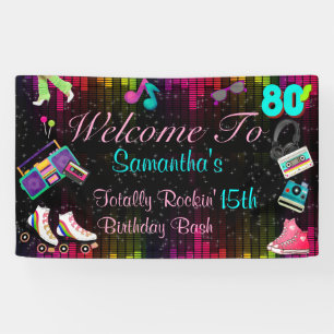 80's Retro,  Back to the 80's Banner