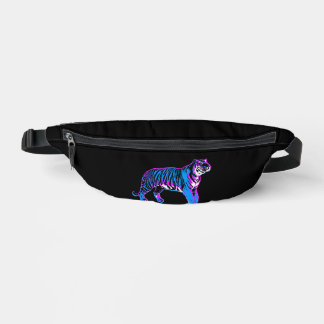 80s RETRO BLUE TIGER FANNY PACK