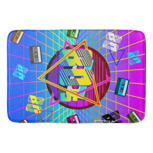 80's Retro Cassette Tape Old School Bath Mat
