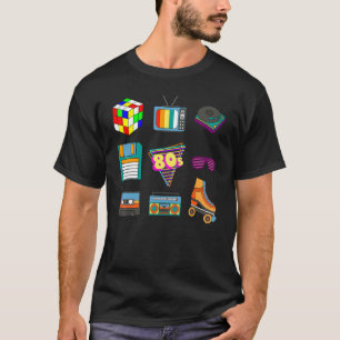 80s Retro Fashion Throwback Culture Disco Music Pa T-Shirt