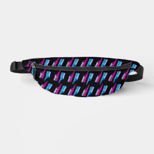 80s RETRO KEYTARS PINK BLUE FANNY PACK