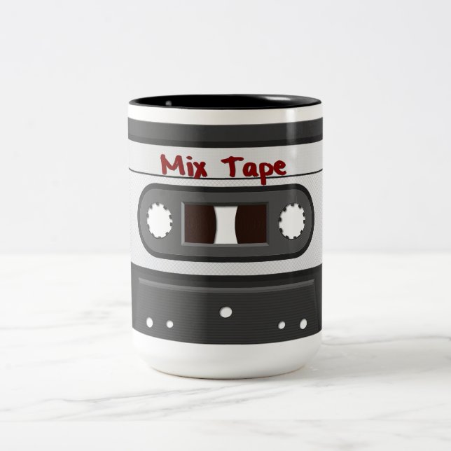 80's Retro Mix Tape Coffee Mug (Center)