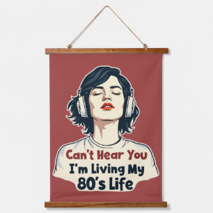 80s Retro Nostalgic Music Lover Throwback Design Hanging Tapestry