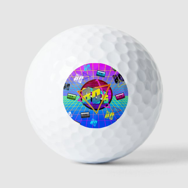 80's RETRO OLD SCHOOL CASSETTE TAPE      Golf Balls (Front)