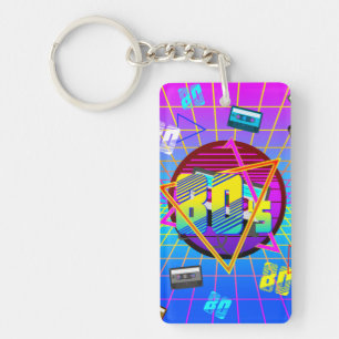 80's RETRO OLD SCHOOL CASSETTE TAPE Key Ring