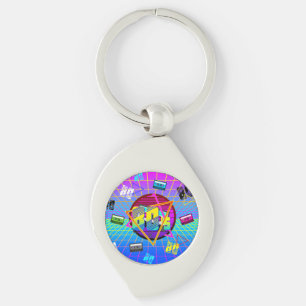 80's RETRO OLD SCHOOL CASSETTE TAPE Key Ring