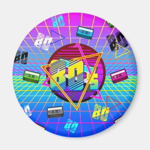 80's RETRO OLD SCHOOL CASSETTE TAPE    Magnet