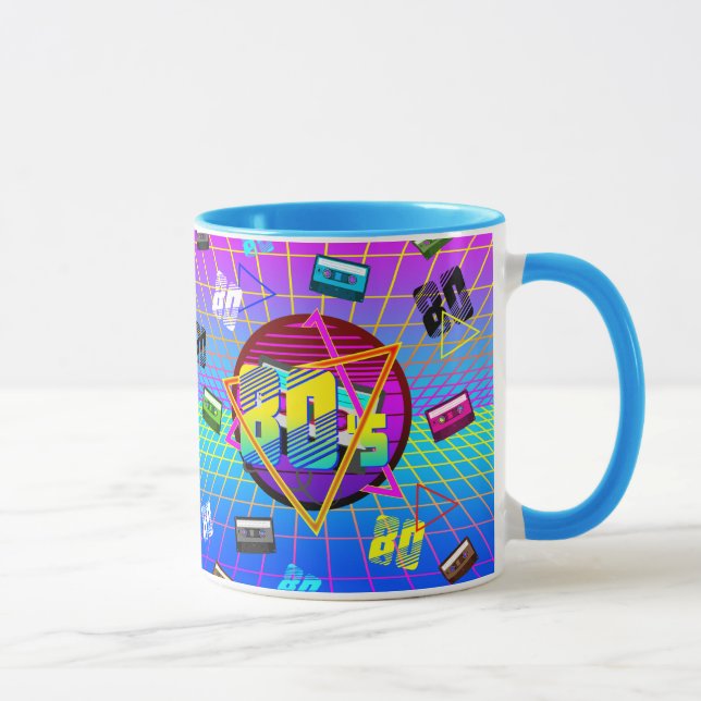 80's RETRO OLD SCHOOL CASSETTE TAPE Mug (Right)