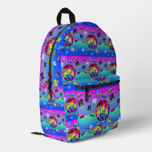 80's RETRO OLD SCHOOL CASSETTE TAPE      Printed Backpack