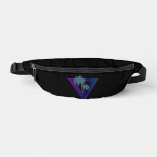 80s RETRO PALM TREES TRIANGLE FANNY PACK