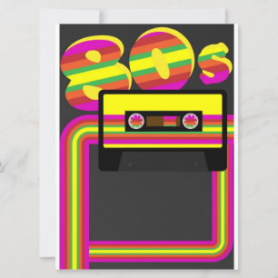 80s Retro Party Invitation