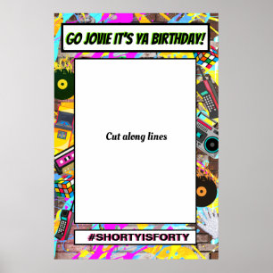80's Retro Photo Booth Frame Prop Poster
