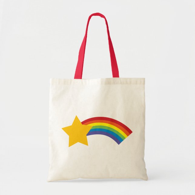 80's Retro Pop Rainbow Shooting Star Bag (Front)