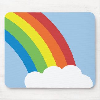 80's Retro Rainbow Mousepad