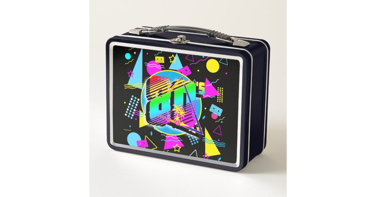 80'S RETRO VINTAGE OLD SCHOOL STYLE METAL LUNCH BOX | Zazzle