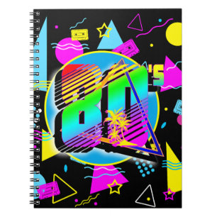 80'S RETRO VINTAGE OLD SCHOOL STYLE NOTEBOOK
