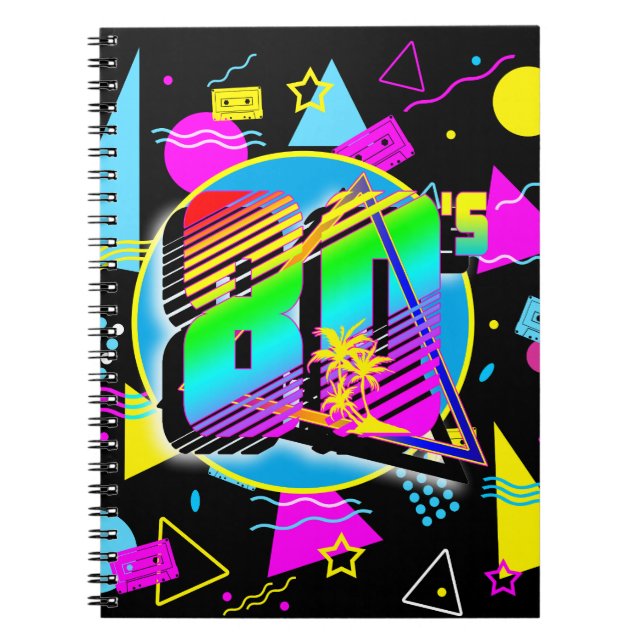 80'S RETRO VINTAGE OLD SCHOOL STYLE NOTEBOOK (Front)