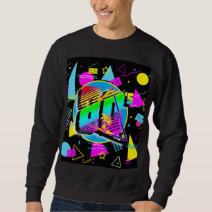 80'S RETRO VINTAGE OLD SCHOOL STYLE SWEATSHIRT