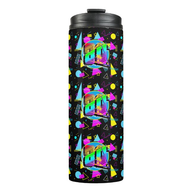 80'S RETRO VINTAGE OLD SCHOOL STYLE THERMAL TUMBLER (Front)